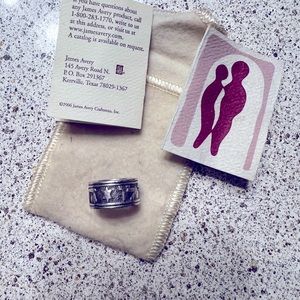 James Avery size 5 Song of Solomon band ring wedding ring fine sterling silver